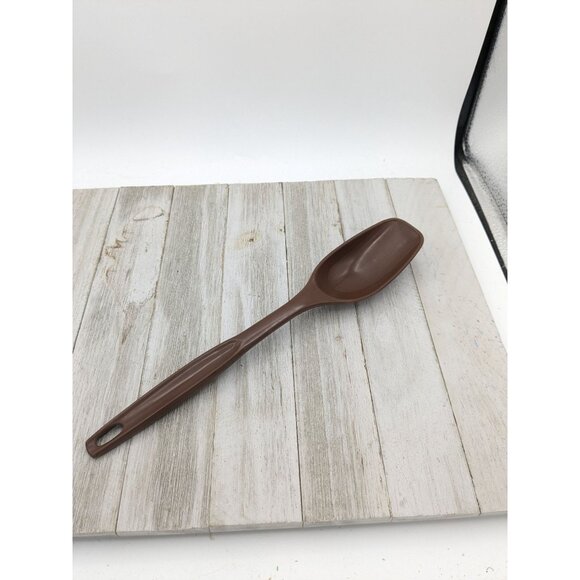 Vintage Foley #1 Brown Nylon Plastic Solid Spoon 11" - Picture 1 of 8
